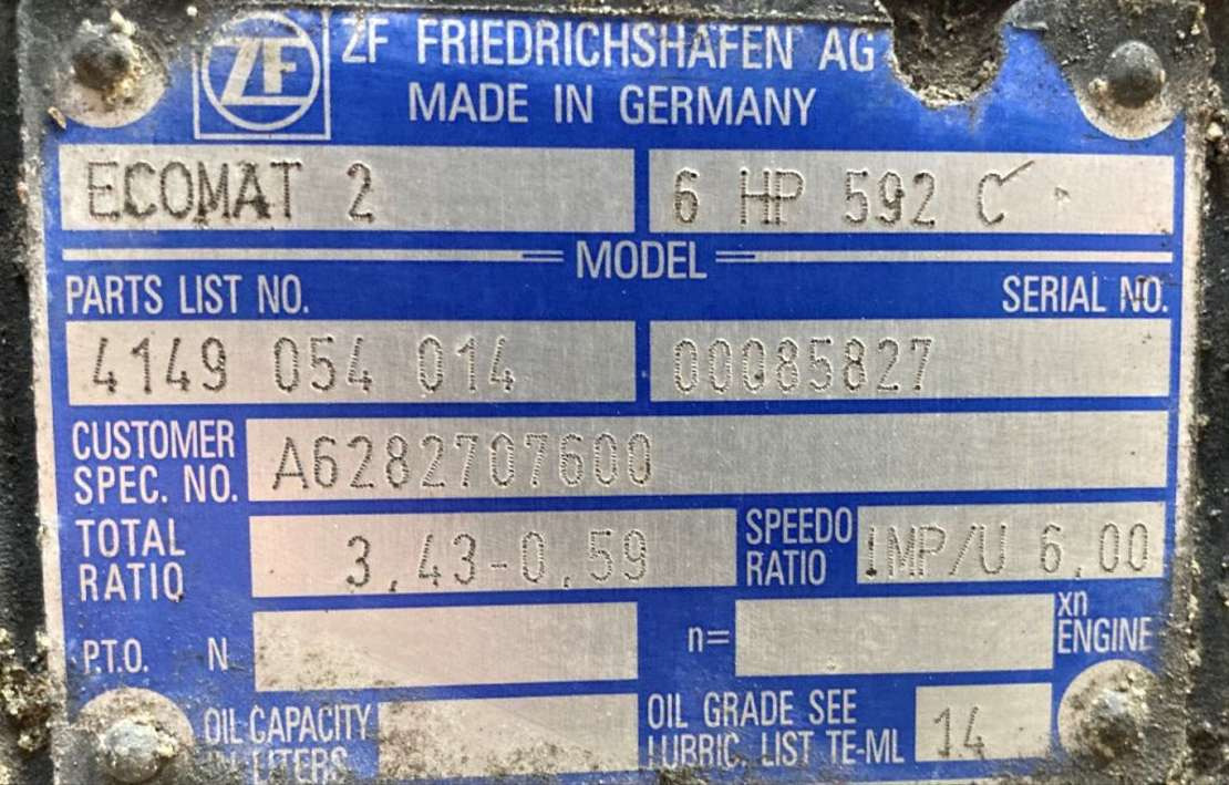 ZF Getriebe ZF 6HP 592C 6HP592C 4149054014 Mercedes Citaro Ecomat 2 - Girkasse for Buss: bilde 2 ZF Getriebe ZF 6HP 592C 6HP592C 4149054014 Mercedes Citaro Ecomat 2 - Girkasse for Buss: bilde 2