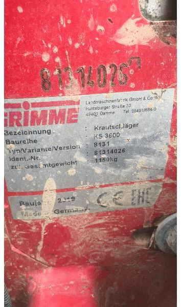 GRIMME KS3600 - Risknuser: bilde 4 GRIMME KS3600 - Risknuser: bilde 4