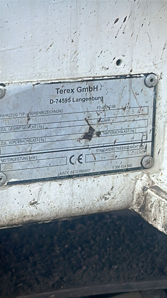 Excavator Terex TC 125 - Beltegraver: bilde 4 Excavator Terex TC 125 - Beltegraver: bilde 4