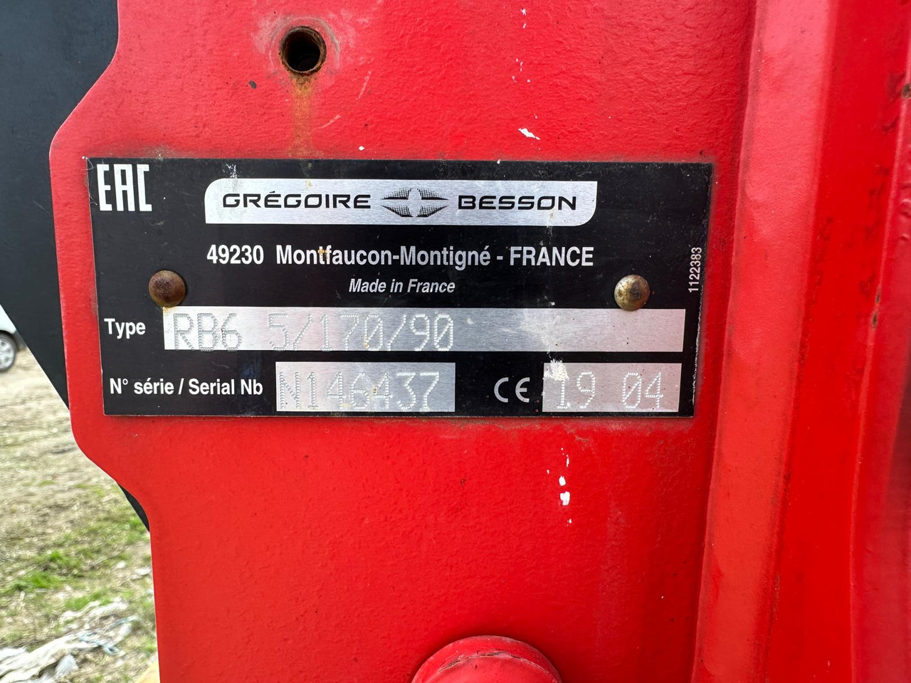 Plow Gregoire Besson Rover 60 - Plog: bilde 3 Plow Gregoire Besson Rover 60 - Plog: bilde 3