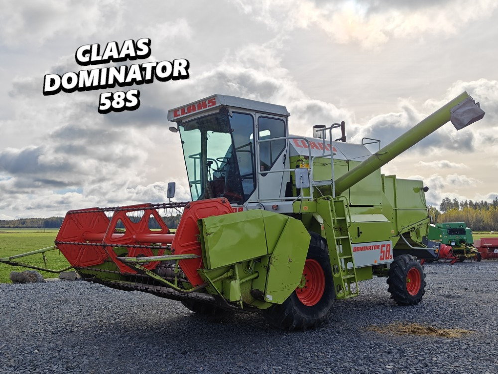 Claas Dominator 58S, 6-sylinterinen Hydraulinen torvi, ruumenlevitin, katso video! - Skurtresker: bilde 1 Claas Dominator 58S, 6-sylinterinen Hydraulinen torvi, ruumenlevitin, katso video! - Skurtresker: bilde 1