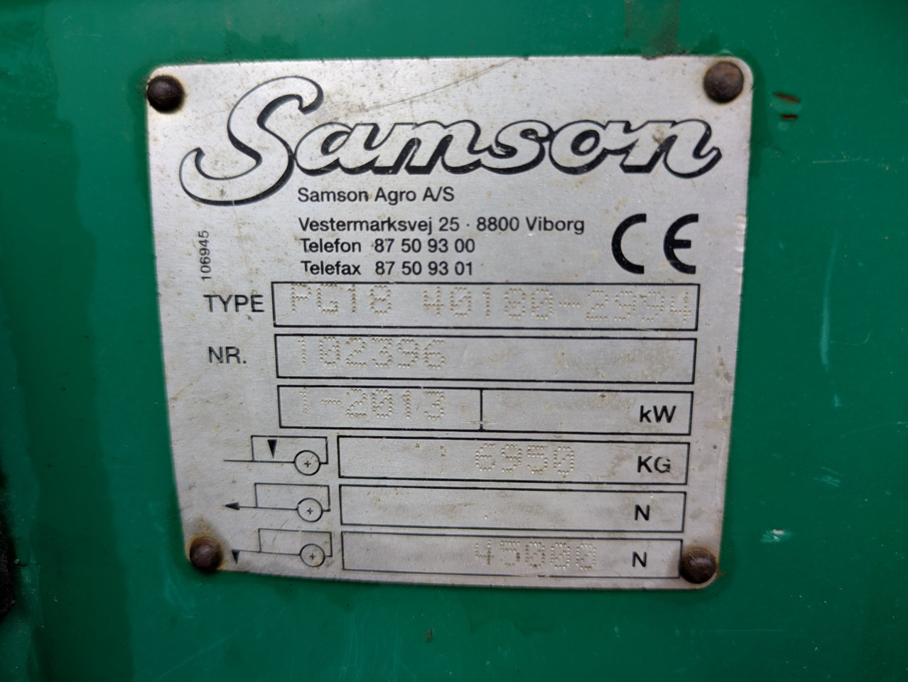 Gjødselvogn SAMSON PG18: bilde 24 Gjødselvogn SAMSON PG18: bilde 24