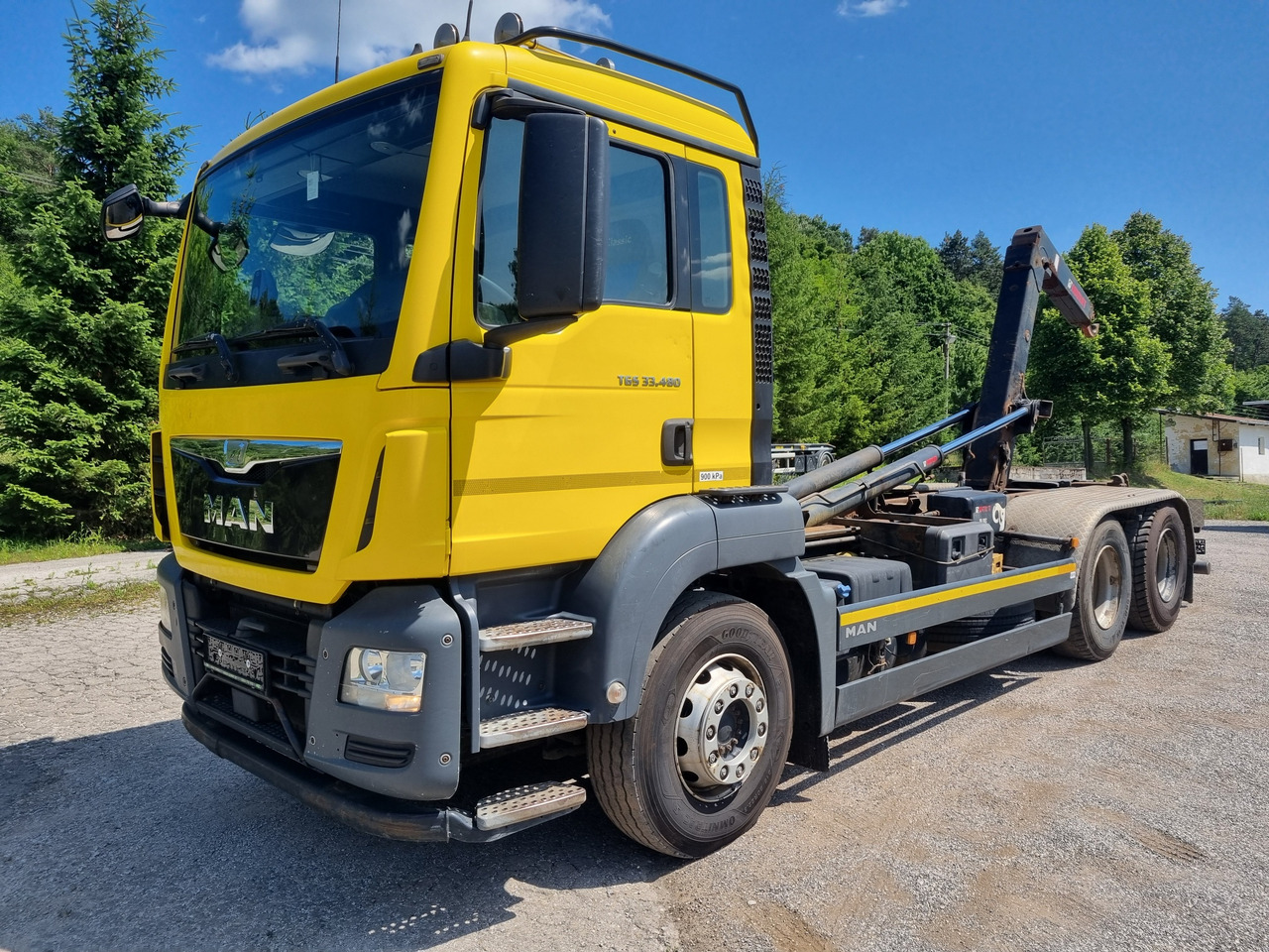 MAN TGS 33.480 6x4 ABROLLKIPPER HIAB Multilift 18 T - Krokbil: bilde 1 MAN TGS 33.480 6x4 ABROLLKIPPER HIAB Multilift 18 T - Krokbil: bilde 1