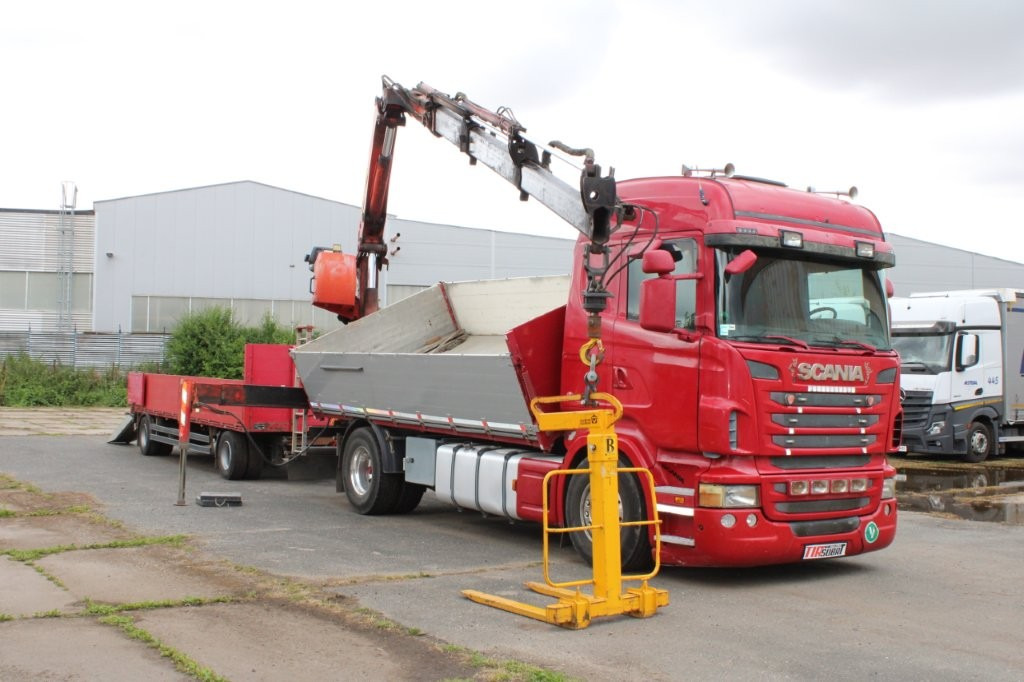 SCANIA R480 PALFINGER PK16000, EURO 5, CRANE FORKS - Tippbil, Kranbil: bilde 1 SCANIA R480 PALFINGER PK16000, EURO 5, CRANE FORKS - Tippbil, Kranbil: bilde 1