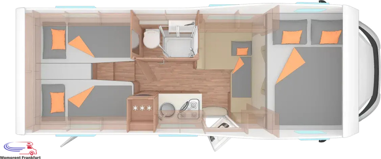 Wohnmobil Weinsberg CaraHome 650 MEG - Alkovebil: bilde 3 Wohnmobil Weinsberg CaraHome 650 MEG - Alkovebil: bilde 3