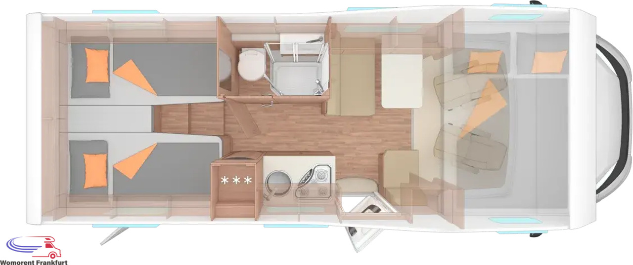 Wohnmobil Weinsberg CaraHome 650 MEG - Alkovebil: bilde 2 Wohnmobil Weinsberg CaraHome 650 MEG - Alkovebil: bilde 2