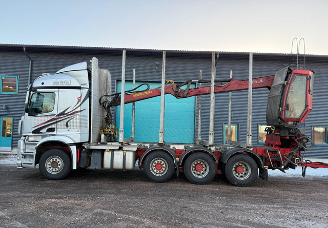 Mercedes-BenzArocs 8x4 Nosturilla! - Tømmerbil, Kranbil: bilde 2 Mercedes-BenzArocs 8x4 Nosturilla! - Tømmerbil, Kranbil: bilde 2