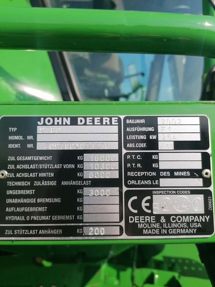 JOHN DEERE CTS 9780 - Skurtresker: bilde 4 JOHN DEERE CTS 9780 - Skurtresker: bilde 4