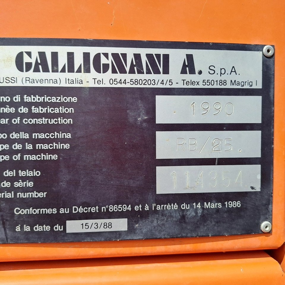ROTOPRESSA GALLIGNANI RB/25 - Rundballepresse: bilde 4 ROTOPRESSA GALLIGNANI RB/25 - Rundballepresse: bilde 4