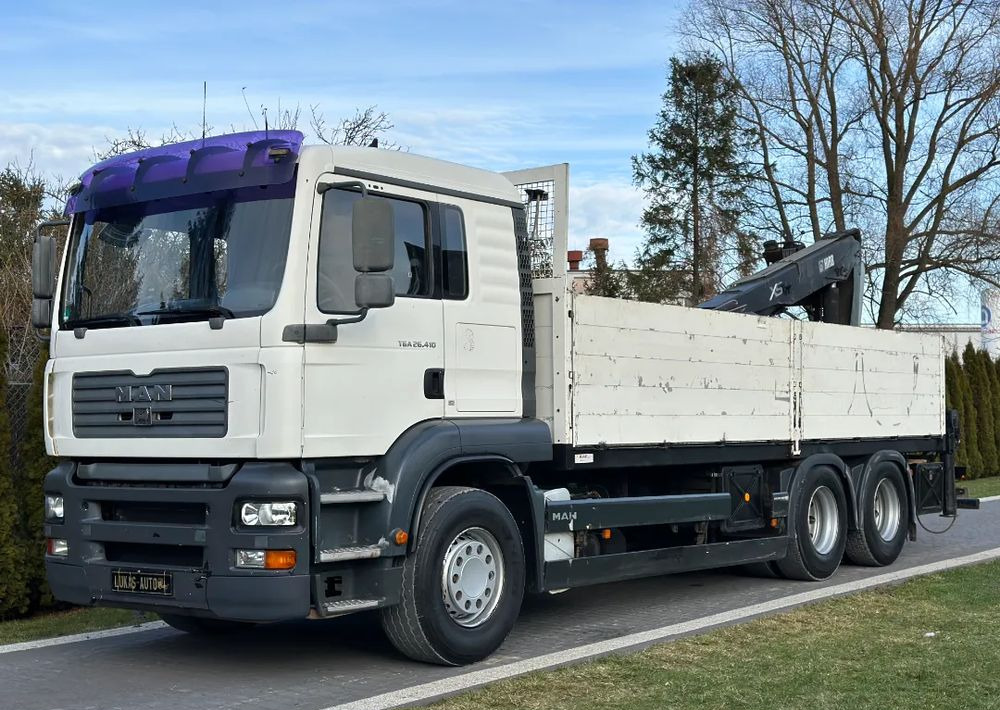 MAN TGA 24.410 6x4 HIAB MANUAL - Planbil, Kranbil: bilde 2 MAN TGA 24.410 6x4 HIAB MANUAL - Planbil, Kranbil: bilde 2