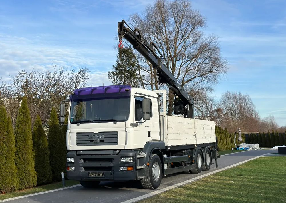 MAN TGA 24.410 6x4 HIAB MANUAL - Planbil, Kranbil: bilde 1 MAN TGA 24.410 6x4 HIAB MANUAL - Planbil, Kranbil: bilde 1