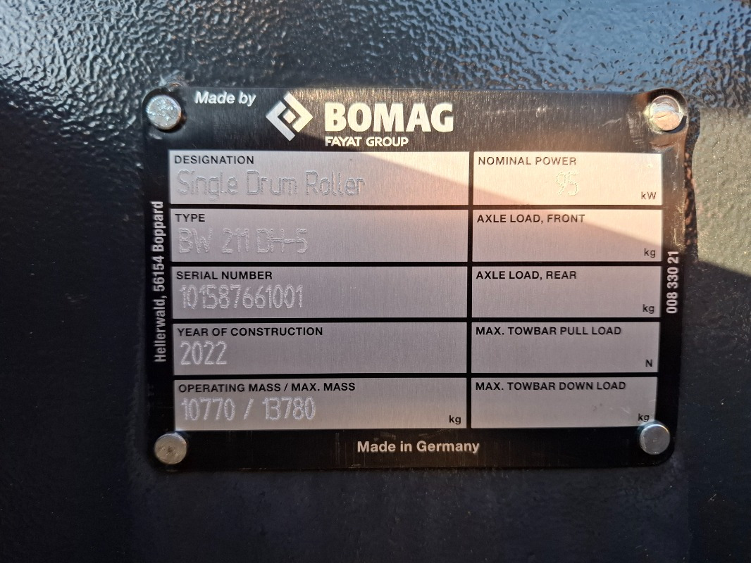 BOMAG DE BW 211 DH-5 Stage IV/TIER4f - Kompaktor: bilde 2 BOMAG DE BW 211 DH-5 Stage IV/TIER4f - Kompaktor: bilde 2