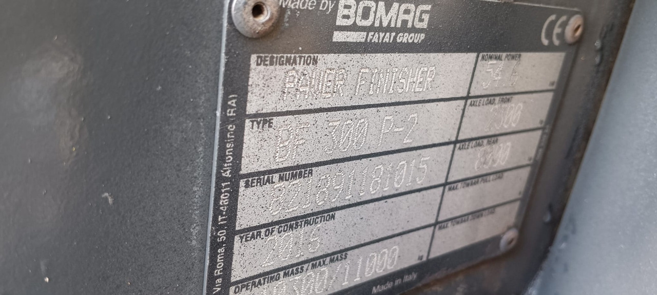 BOMAG IT BF 300 P-2 S340-2 TV Stage IIIb/Tier 4f - Asfaltutlegger: bilde 2 BOMAG IT BF 300 P-2 S340-2 TV Stage IIIb/Tier 4f - Asfaltutlegger: bilde 2