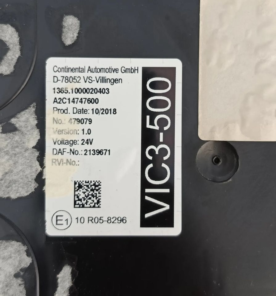 DAF XF 106 EURO 6 MX13 KOMPUTER STEROWNIK MODUŁ VIC3-500 2137691 - Styreenhet for Lastebil: bilde 2 DAF XF 106 EURO 6 MX13 KOMPUTER STEROWNIK MODUŁ VIC3-500 2137691 - Styreenhet for Lastebil: bilde 2