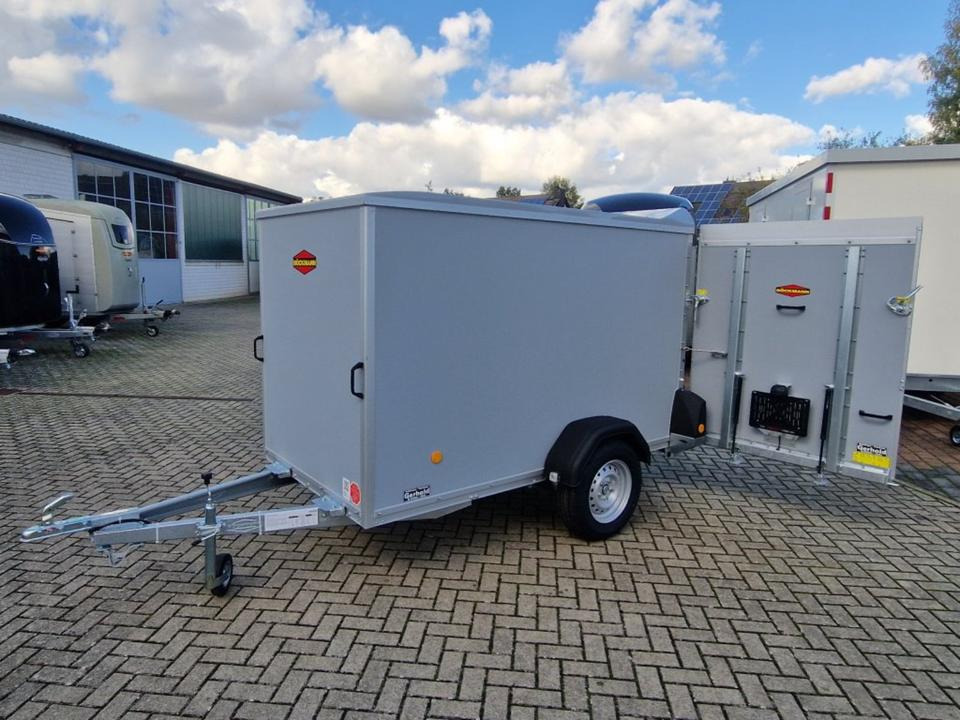 Böckmann,Kofferanhänger KT2513 F Tür-Rampe,750kg - Skaphenger: bilde 1 Böckmann,Kofferanhänger KT2513 F Tür-Rampe,750kg - Skaphenger: bilde 1