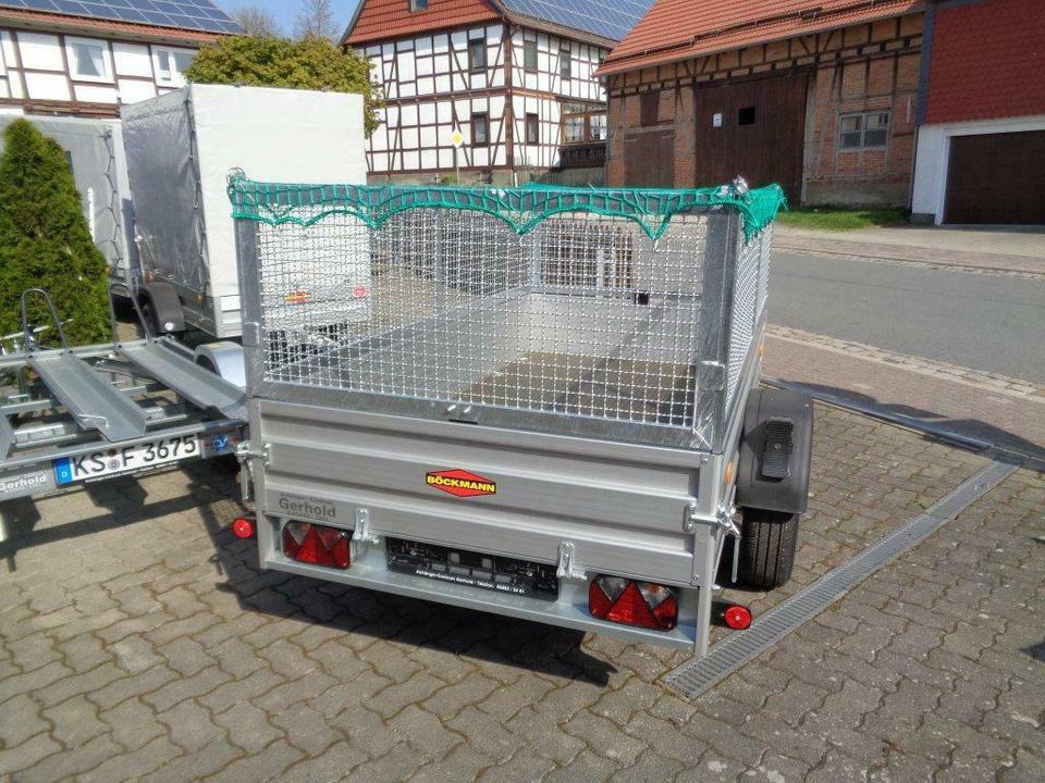 Böckmann, PKW Anhänger, 1,35 to. mit Gitteraufsatz,Containernetz - Biltilhenger: bilde 5 Böckmann, PKW Anhänger, 1,35 to. mit Gitteraufsatz,Containernetz - Biltilhenger: bilde 5
