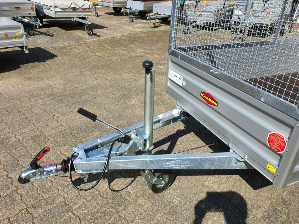 Böckmann PKW Anhänger, 2000 kg, Tandem, neu, Gitteraufbau - Planhenger/ Flathenger: bilde 4 Böckmann PKW Anhänger, 2000 kg, Tandem, neu, Gitteraufbau - Planhenger/ Flathenger: bilde 4