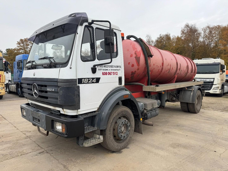 Mercedes-Benz SK 1824 (10.000 L / GRAND PONT / LAMES / V6 MOTEUR / PARFAIT ETAT) - Vakuum lastebil: bilde 1 Mercedes-Benz SK 1824 (10.000 L / GRAND PONT / LAMES / V6 MOTEUR / PARFAIT ETAT) - Vakuum lastebil: bilde 1