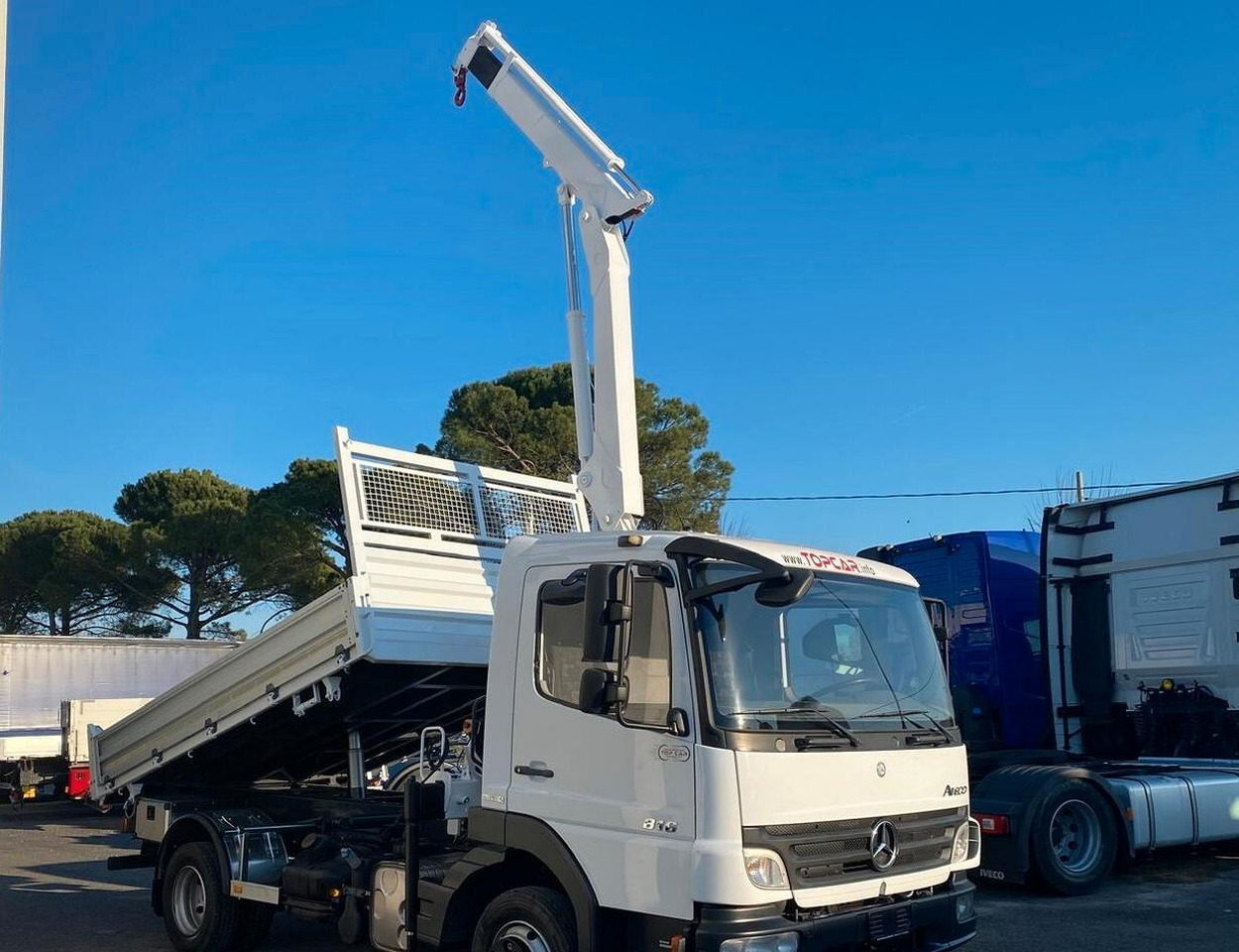 MERCEDES 816 ATEGO CASSONE RIBALTABILE E GRU - Tippbil, Kranbil: bilde 2 MERCEDES 816 ATEGO CASSONE RIBALTABILE E GRU - Tippbil, Kranbil: bilde 2