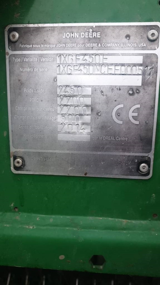 John Deere F 450 - Rundballepresse: bilde 4 John Deere F 450 - Rundballepresse: bilde 4