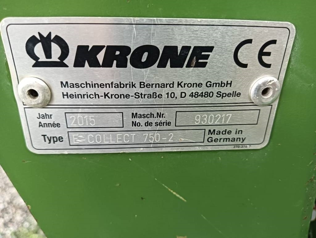 Grasutstyr Krone E-COLLECT 750: bilde 7