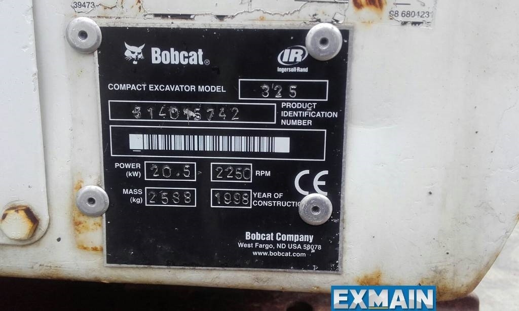Bobcat X 325 - Minigraver: bilde 5 Bobcat X 325 - Minigraver: bilde 5