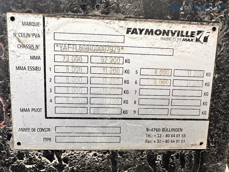 Faymonville FAYMONVILLE STZ-6WAU – 6 AXLES – 92.2T GVW – 73T PAYLOAD – HYDRAULIC RAMPS – EXCELLENT CONDITION! - Lavloader semitrailer: bilde 3 Faymonville FAYMONVILLE STZ-6WAU – 6 AXLES – 92.2T GVW – 73T PAYLOAD – HYDRAULIC RAMPS – EXCELLENT CONDITION! - Lavloader semitrailer: bilde 3