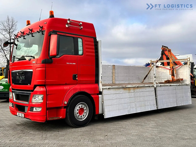 MAN TGX 26.480 Ciężarówka burtowa MAN TGX 26.480 6X2 / PALFINGER PK9002-EH B Crane / 80% Michelin - Kranbil: bilde 2 MAN TGX 26.480 Ciężarówka burtowa MAN TGX 26.480 6X2 / PALFINGER PK9002-EH B Crane / 80% Michelin - Kranbil: bilde 2
