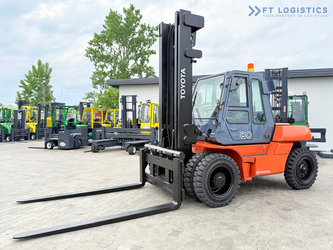TOYOTA 60-5FD80 / DIESEL / DUPLEX - 4500MM / NEW TYRES / HEATED CABIN / 8 TON / UDT / EXCELLENT CONDITION - Dieseltruck: bilde 1 TOYOTA 60-5FD80 / DIESEL / DUPLEX - 4500MM / NEW TYRES / HEATED CABIN / 8 TON / UDT / EXCELLENT CONDITION - Dieseltruck: bilde 1