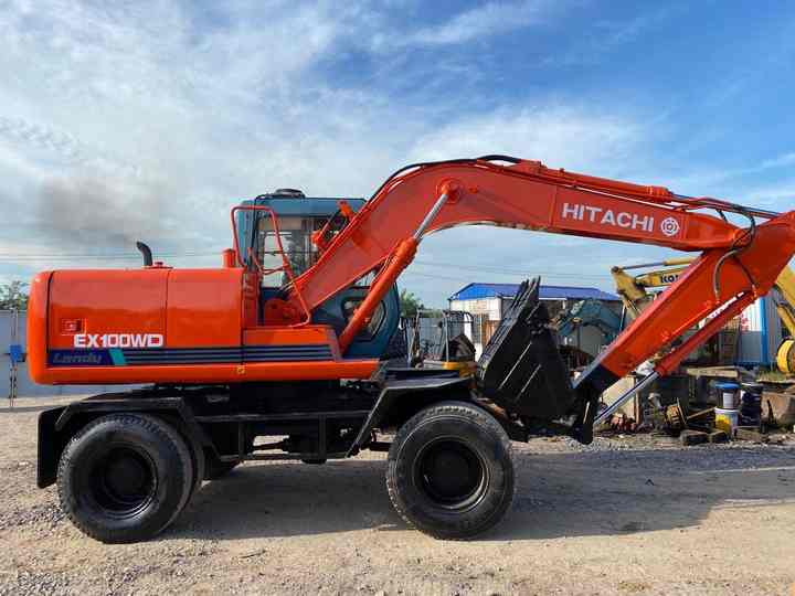 Used Hitachi Ex100WD Wheel Excavator for Sale Japan Made Hitachi Ex100wd Wheeled Excavator for Sale - Hjulgraver: bilde 2 Used Hitachi Ex100WD Wheel Excavator for Sale Japan Made Hitachi Ex100wd Wheeled Excavator for Sale - Hjulgraver: bilde 2