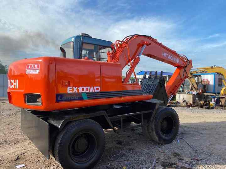 Used Hitachi Ex100WD Wheel Excavator for Sale Japan Made Hitachi Ex100wd Wheeled Excavator for Sale - Hjulgraver: bilde 4 Used Hitachi Ex100WD Wheel Excavator for Sale Japan Made Hitachi Ex100wd Wheeled Excavator for Sale - Hjulgraver: bilde 4