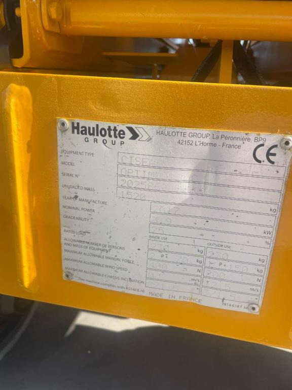 Sakselift Haulotte OPTIMUM 8AC: bilde 9