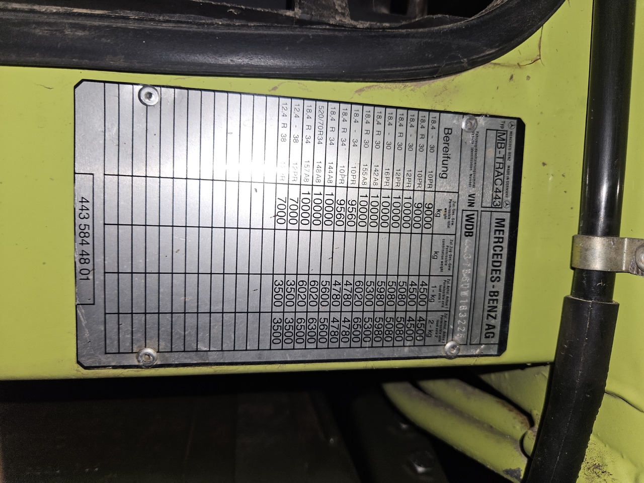 MERCEDES-BENZ MB-TRAC 1600 - Traktor: bilde 5 MERCEDES-BENZ MB-TRAC 1600 - Traktor: bilde 5