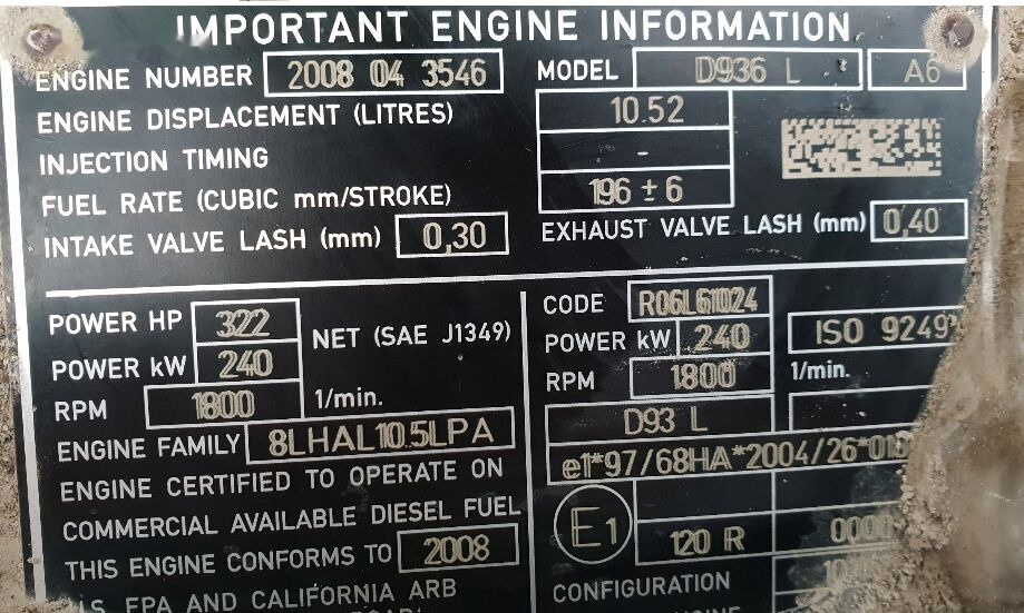 Liebherr D936L A6 - Motor for Hjullaster: bilde 2 Liebherr D936L A6 - Motor for Hjullaster: bilde 2