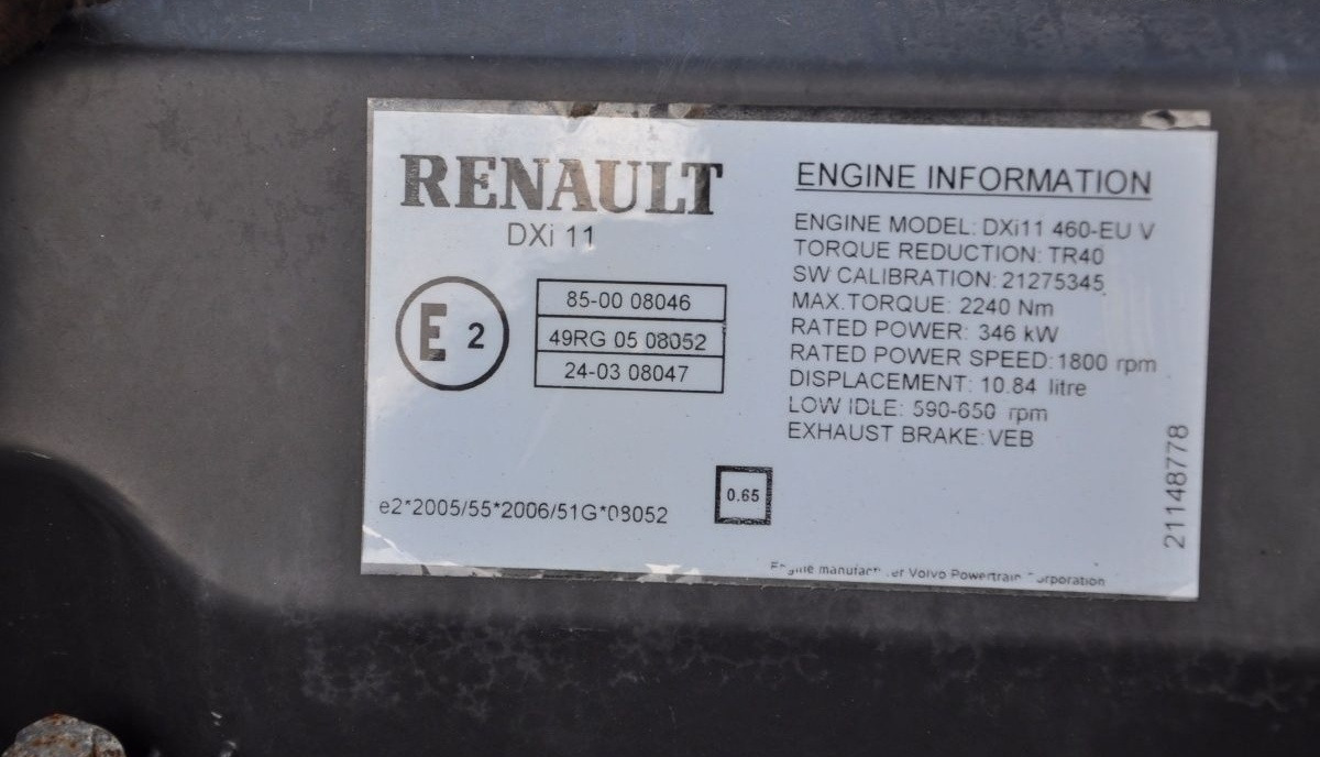 Renault DXi11 Renault PREMIUM DXI - Motor for Lastebil: bilde 3 Renault DXi11 Renault PREMIUM DXI - Motor for Lastebil: bilde 3