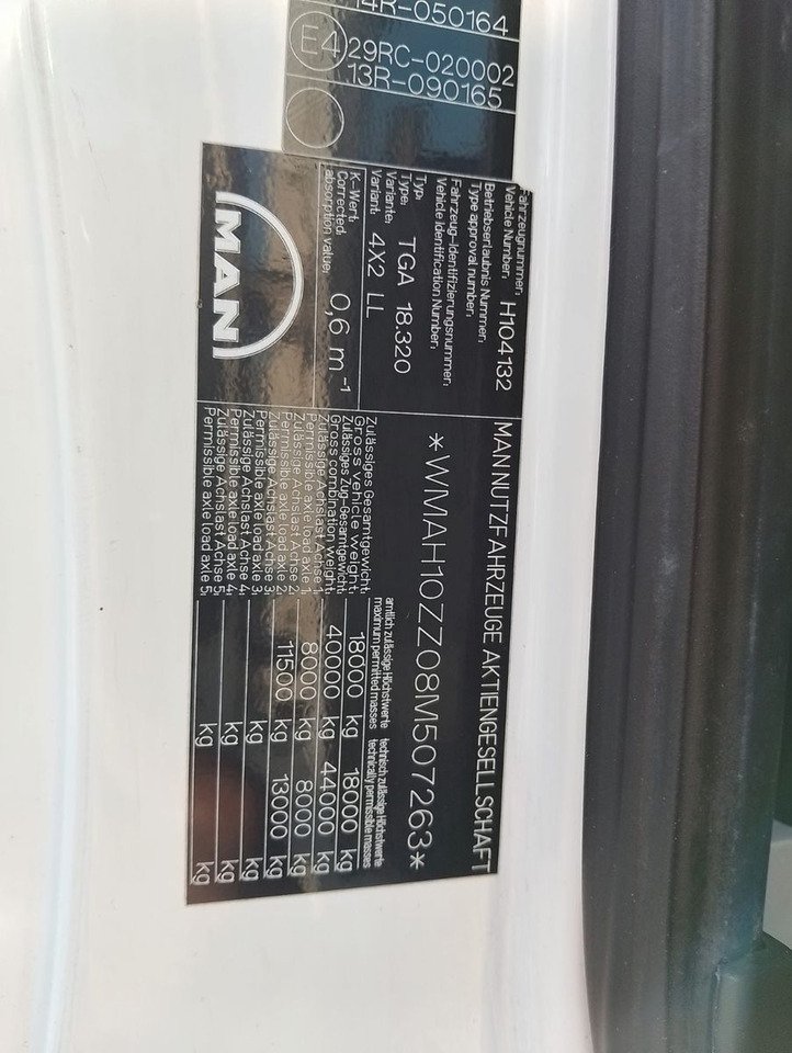 Container-transport/ Vekselflak lastebil MAN TGA 18 320: bilde 18 Container-transport/ Vekselflak lastebil MAN TGA 18 320: bilde 18