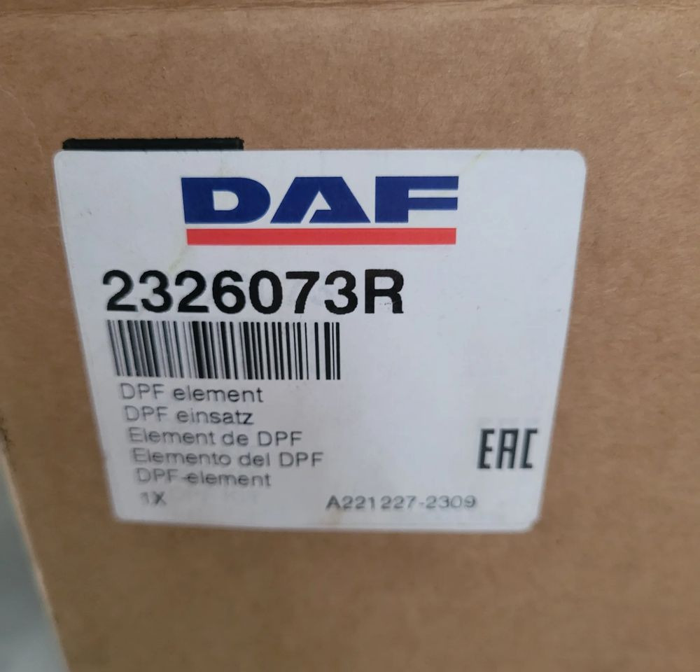 DPF DAF XF CF E6. 2326073 ORYGINAŁ CHWALIM116 - Eksosanlegg for Lastebil: bilde 4 DPF DAF XF CF E6. 2326073 ORYGINAŁ CHWALIM116 - Eksosanlegg for Lastebil: bilde 4