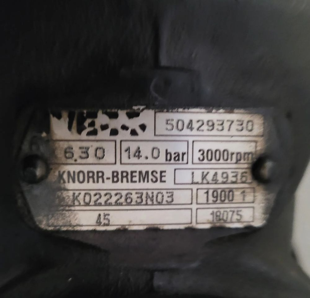 KOMPRESOR IVECO ORYGINAŁ 504293730 CHWALIM116 - Kompressor, trykkluftanlegg for Lastebil: bilde 3 KOMPRESOR IVECO ORYGINAŁ 504293730 CHWALIM116 - Kompressor, trykkluftanlegg for Lastebil: bilde 3