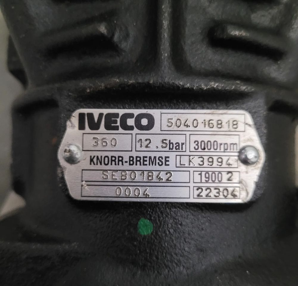 KOMPRESOR IVECO ORYGINAŁ OM 504016818 CHWALIM116 - Kompressor, trykkluftanlegg for Lastebil: bilde 2 KOMPRESOR IVECO ORYGINAŁ OM 504016818 CHWALIM116 - Kompressor, trykkluftanlegg for Lastebil: bilde 2
