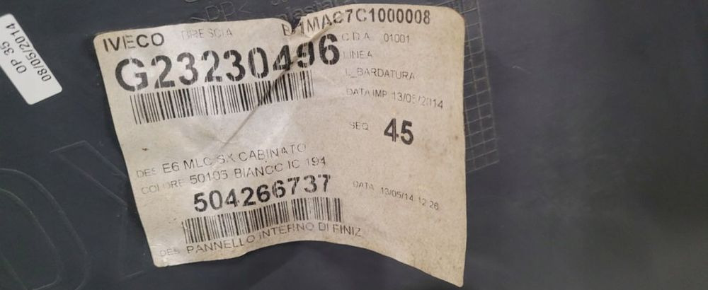 TAPICERKA DRZWI IVECO EUROCARGO E6 RH 504266737 - Dør og deler for Lastebil: bilde 3 TAPICERKA DRZWI IVECO EUROCARGO E6 RH 504266737 - Dør og deler for Lastebil: bilde 3