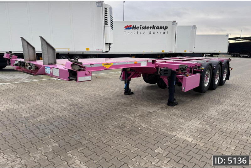 Broshuis 3UCC-39/45 Multi / 2x Extandable / 2x Lift Axle - Container-transport/ Vekselflak semitrailer: bilde 1 Broshuis 3UCC-39/45 Multi / 2x Extandable / 2x Lift Axle - Container-transport/ Vekselflak semitrailer: bilde 1