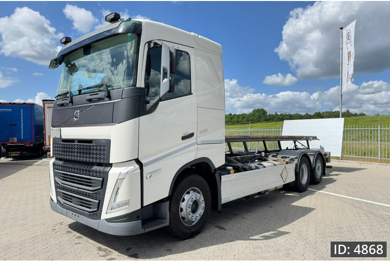Volvo FH 500 Globetrotter, Euro 6, / 6x2 / Hydraulic body / frame 7.4 m / Tail lift - Container-transport/ Vekselflak lastebil: bilde 1 Volvo FH 500 Globetrotter, Euro 6, / 6x2 / Hydraulic body / frame 7.4 m / Tail lift - Container-transport/ Vekselflak lastebil: bilde 1