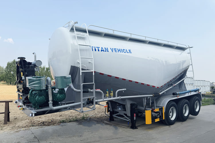 TITAH Bulk Cement Tank Trailer for Slae in Guyana - Tanksemi: bilde 1 TITAH Bulk Cement Tank Trailer for Slae in Guyana - Tanksemi: bilde 1