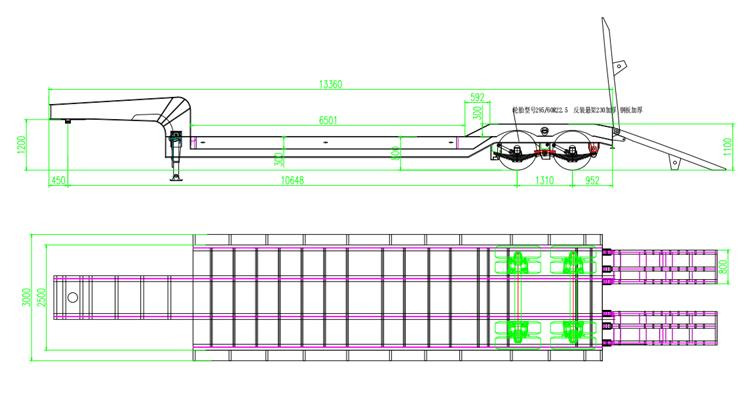 TITAN 2 Axle 50 Ton Low Bed Trailer for Sale In Nigeria Lagos - Lavloader semitrailer: bilde 4 TITAN 2 Axle 50 Ton Low Bed Trailer for Sale In Nigeria Lagos - Lavloader semitrailer: bilde 4