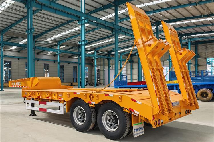 TITAN 2 Axle Low Loader Truck Trailer for Sale In Uganda - Lavloader semitrailer: bilde 3 TITAN 2 Axle Low Loader Truck Trailer for Sale In Uganda - Lavloader semitrailer: bilde 3