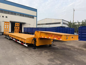 TITAN 4 Axle 100 Ton Low Bed Semi Trailer for Sale in Mali - Lavloader semitrailer: bilde 1 TITAN 4 Axle 100 Ton Low Bed Semi Trailer for Sale in Mali - Lavloader semitrailer: bilde 1
