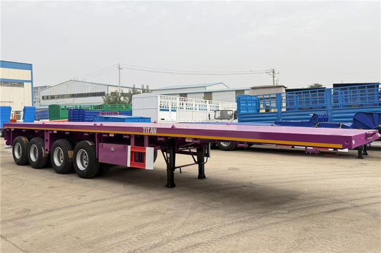 TITAN 4 Axle 40ft Flatbed Semi Trailer for Sale In Guam - Åpen semitrailer: bilde 5 TITAN 4 Axle 40ft Flatbed Semi Trailer for Sale In Guam - Åpen semitrailer: bilde 5