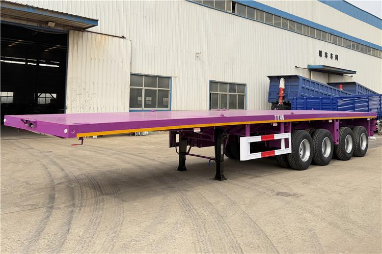 TITAN 4 Axle 40ft Flatbed Semi Trailer for Sale In Guam - Åpen semitrailer: bilde 1 TITAN 4 Axle 40ft Flatbed Semi Trailer for Sale In Guam - Åpen semitrailer: bilde 1