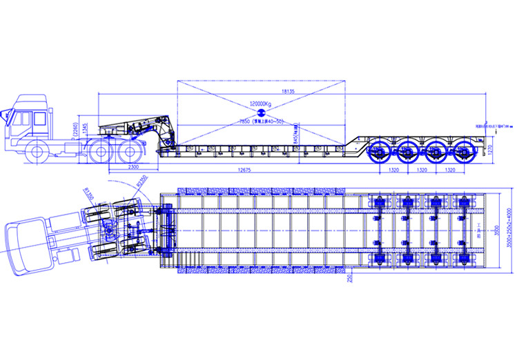 TITAN 4 Axle Detachable Gooseneck Lowboy Trailers for Sale - Lavloader semitrailer: bilde 3 TITAN 4 Axle Detachable Gooseneck Lowboy Trailers for Sale - Lavloader semitrailer: bilde 3