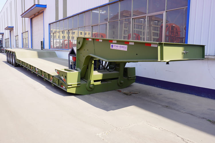 TITAN 4 Axle Lowboy Trailer with Hydraulic Detachable Gooseneck - Lavloader semitrailer: bilde 1 TITAN 4 Axle Lowboy Trailer with Hydraulic Detachable Gooseneck - Lavloader semitrailer: bilde 1
